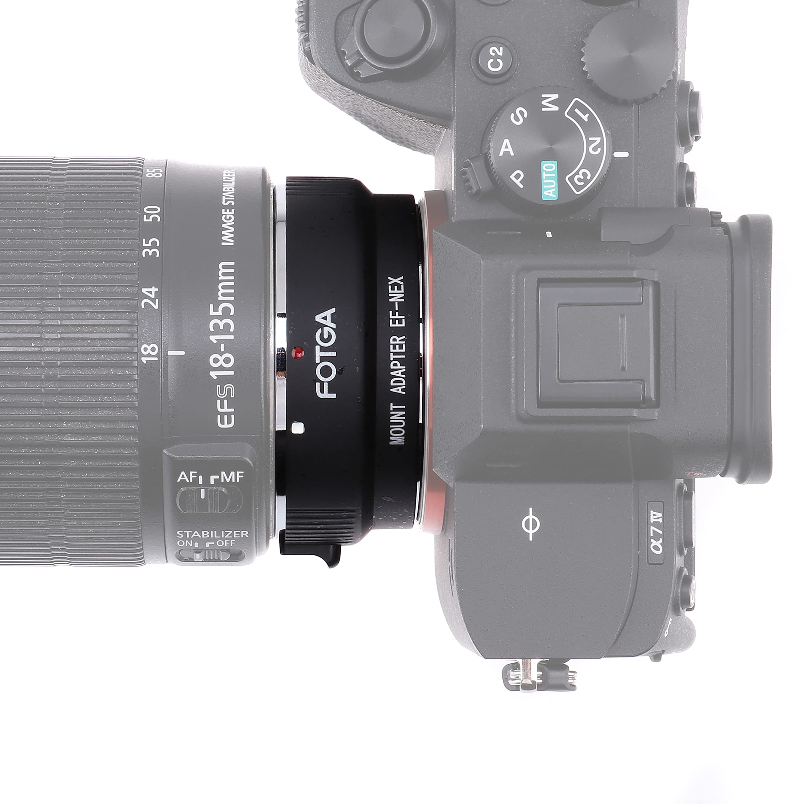 Canon EOS ef EF-S Lens Adapter for NEX, E Mountain and Alpha A7